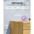 thumbnail image 2 of USB Desk Fan, 5 Inch  Portable Table Fan with 3 Speeds,  Quiet & 180° Tilt Folding, Perfect for Office Home Bedroom, 2 of 5