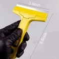 thumbnail image 3 of 2pack Razor Blade Scraper, Industry Glass Window Scraper, Heavy Duty Cleaning Scraping Hand Tool with 20pcs Blades for Putty Residue Stains Paints Glue Mud Wallpaper Removing Remover Cleaner (Yellow), 3 of 5