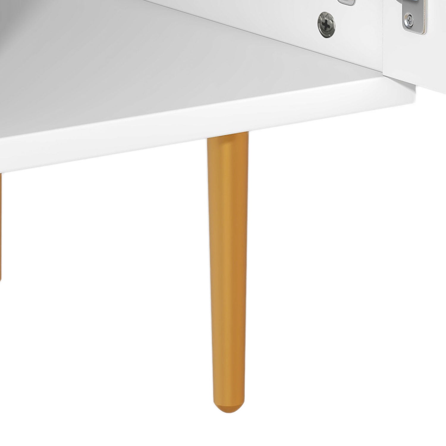 Kepooman Modern TV Stand with 5 Metal Legs, Stylish TV Stand for TVs Up to 75", White Kepooman Modern TV Stand with 5 Metal Legs, Stylish TV Stand for TVs Up to 75", White