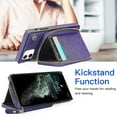 thumbnail image 3 of Funda tipo cartera para iPhone 11 con tarjetero y correa para el hombro para mujer, 3 of 5