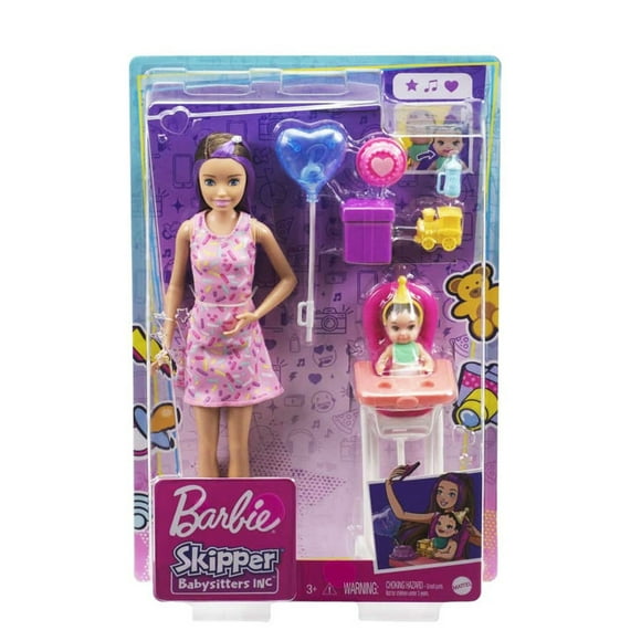 Muñeca Skipper Barbie Niñera De Cumpleaños