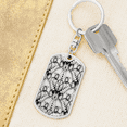 thumbnail image 6 of Lotuses Stainless Steel or 18k Gold Premium Swivel Dog Tag Keychain, 6 of 16