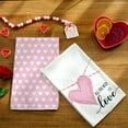 thumbnail image 2 of Valentines Day Kitchen Towels Set of 2,Pink Heart Love Dish Towels 18x26 Inch Drying Dishcloth,Farmhouse Home Decoration, 2 of 6