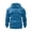 Blue, variant on Men's Cargo Hoodie Quarter-Zip Midweight Casual Workwear Pullover with Pockets