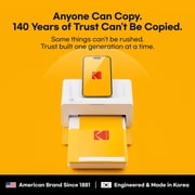 KODAK Dock Plus 4PASS Instant Photo Printer (4x6 inches) + 10 Sheets