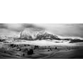 thumbnail image 2 of Kuric, Marian 24x13 Gold Ornate Wood Framed with Double Matting Museum Art Print Titled - Foggy Dolomites, 2 of 4