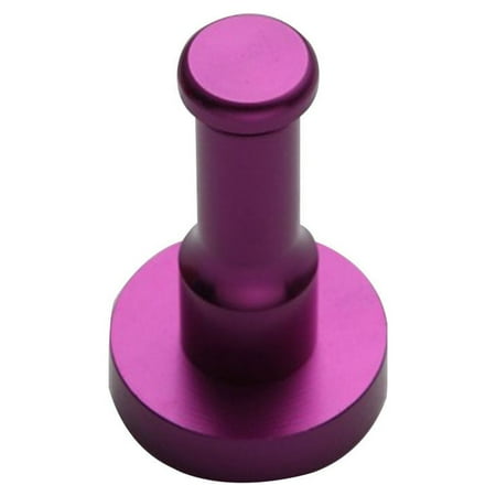 

OUNONA Space Aluminum Door Hook Round Hook Clothes Hat Hooks Punch Hangers Wall Hooks Single Hook Home Hotel Bathroom Accessories（Purple）