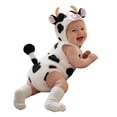 thumbnail image 4 of ZHANGDER Kids Cow Costume, Animal Flannel Onesie Cartoon Romper Boy Girl Outfit Baby Toddler, 4 of 8