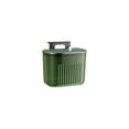 thumbnail image 3 of RFUGUG Space-Saving Wall-Mounted Trash Can, Plastic Kitchen/Bathroom Waste Bin with Lid, Odor Control, Food Waste Organizer, Easy-Clean, White/Green/Clear, 9.64x5.70x7.87in, 3 of 7