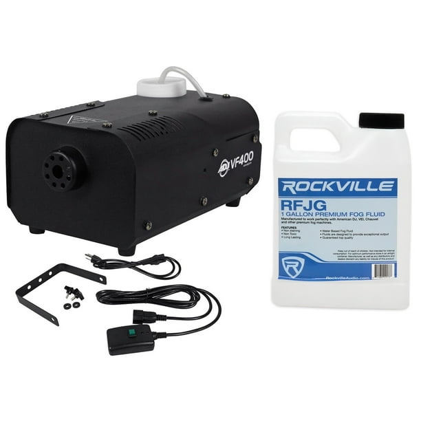 American DJ VF400 Portable/Mini 400w Fog Machine + Remote + Gallon of