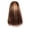 Brown, variant on Wig with Bangs, Wigs for Women, Women's Long Straight With Pre-Plucked Hair Line Brown Human Hair Straight Wig