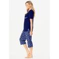 thumbnail image 3 of Dreams & Co. Plus Size 2-Piece Capri PJ Set, 3 of 6