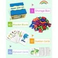thumbnail image 3 of Tarjetas didácticas con números gojmzo y alfabeto de 3 a 5 años con almacenamiento, 3 of 6