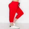 thumbnail image 3 of Women‘s Capri Jogger Lightweight Sweatpants with Pork Chop Pockets Black S, 3 of 5