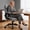 Gray, variant on COOLHUT 400LBS  Big and Tall Office Chair,  Executive PU Leather Desk Chair with Double-Layer Seat Cushion and Neckrest, Support 8 Hours Heavy Duty Design, 8-Years Warranty, Black