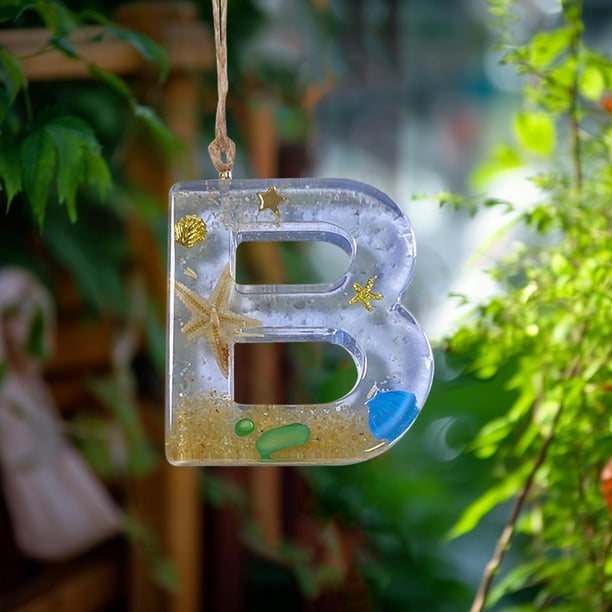 English 26 Letter Pendant High End Bag Pendant Accessories DIY Ocean Christmas Letter Decoration Pendant