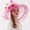 Hot Pink, variant on Women's Fascinator Bridal Tea Party Wedding Hat Sunhat Women Nice Visors Wide Hats for Women Women's Fall Hats Fedora Hats for Women Hot Beach Shade Hat Desert Hat Bag for Beach Women Solar