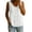 *1-White, variant on VBVC Women's V-Neck Button Down Camisole Top,Ladies Spaghetti Strap Peplum Casual Tank,Summer Sleeveless Cotton-Linen Blouse For Women,Army Green,S-2XL