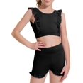thumbnail image 1 of Conjunto de pantalones cortos deportivos CharmWM para niñas, de 3 a 10 años, 1 of 3