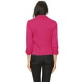 thumbnail image 3 of Women's Elegant Long Sleeve Blazer – Solid Button-Front Casual Style, 3 of 4