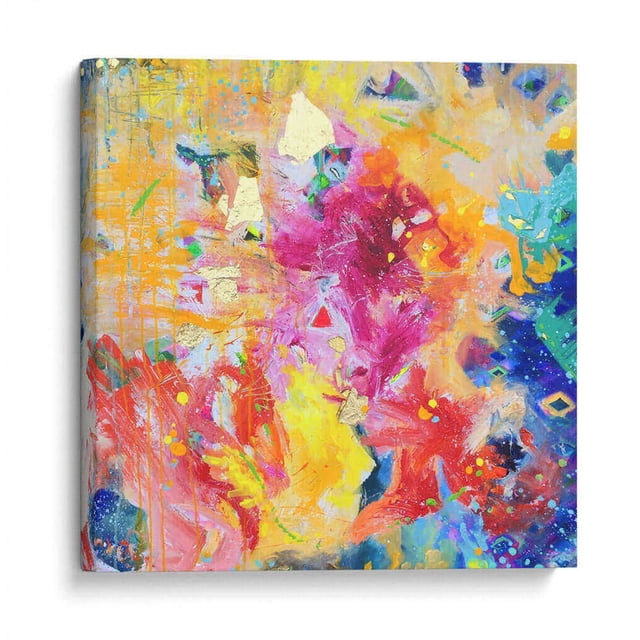 Cuadro decorativo Abstracto - La niñez en canvas tamaño 80 x 80 cm Canvas Lab Canvas forma cuadrado tamaño 80 x 80