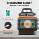 thumbnail image 4 of Nivel láser autonivelante VEVOR de 30 m, láser verde manual de 3 líneas cruzadas de 360°, modo de autonivelación manual y resistencia al agua IP54, 8 h de funcionamiento continuo, 4 of 9