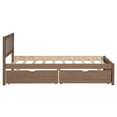 thumbnail image 6 of Modern Twin Size Platform Bed Frame with 2 Drawers, Headboard and Footboard, Wood Slats Support Bed Frame, No Box Spring Needed, 6 of 8