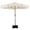 Beige, variant on Costway 10 FT Patio Umbrella with Weighted Base, Sandbags, Push Button Tilt & Crank Gray