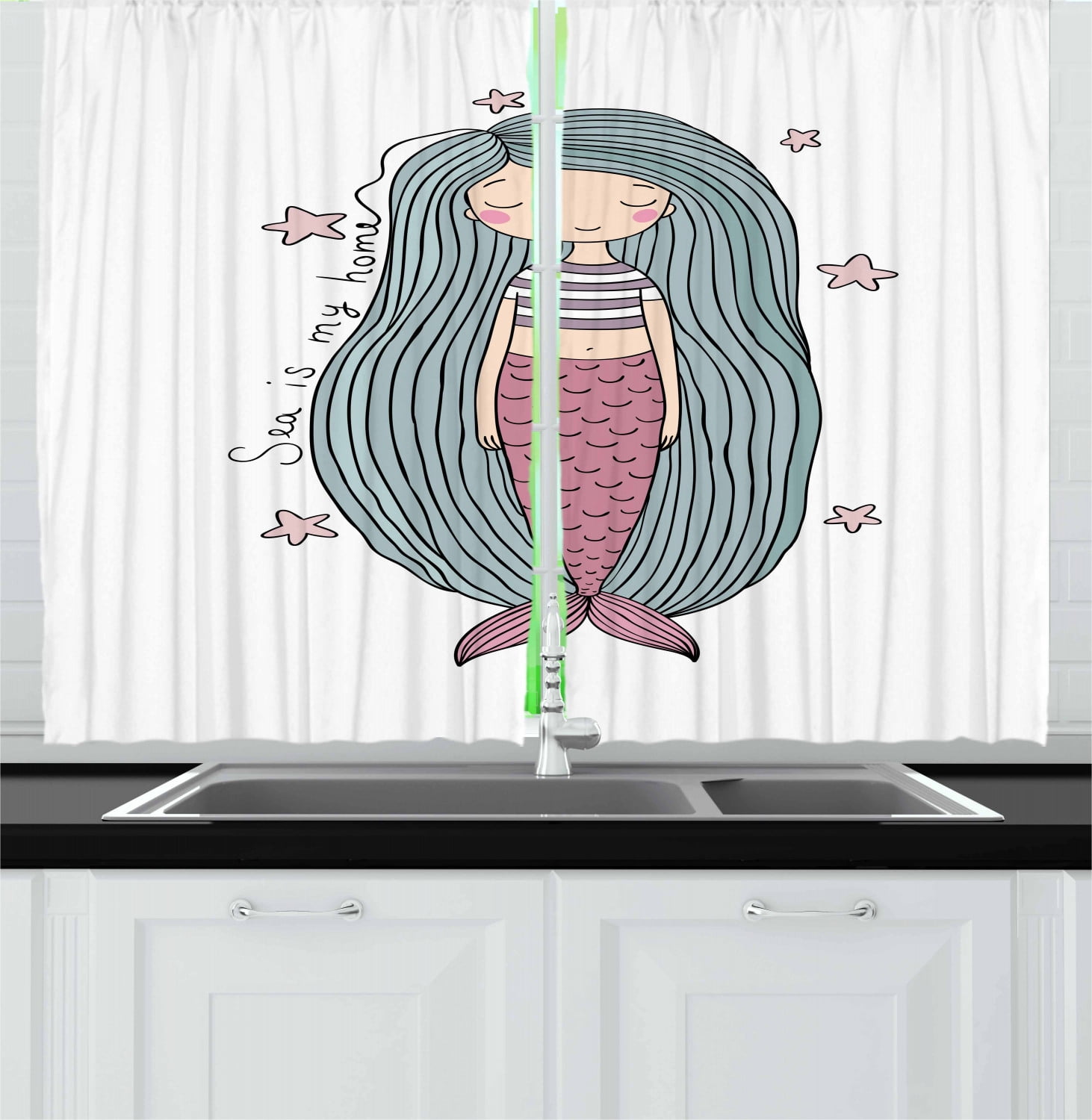 Mermaid Curtains For Bedroom - mg350c7