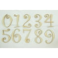 thumbnail image 2 of 1 Pc, 4 Inch X 1/4 Inch Wood Numbers 5 In The Curlz Font Great For Craft Project & Different Decor, 2 of 3