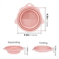 thumbnail image 4 of Limpiador de Pinceles Plegable, Paquete de 2, Vaso de Enjuague para Pintura Acrílica, Acuarela y Óleo, Color Rosa., 4 of 5
