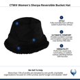 thumbnail image 4 of CTM  Sherpa Reversible Bucket Hat (Women), 4 of 4