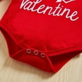thumbnail image 5 of Sinhoon Infant Baby Girls Valentine Day Letter Print Long Sleeve Ruffle Romper+Ruffle Suspender Skirt+Headband 3PCS Outfits Sets (12-18M), 5 of 7