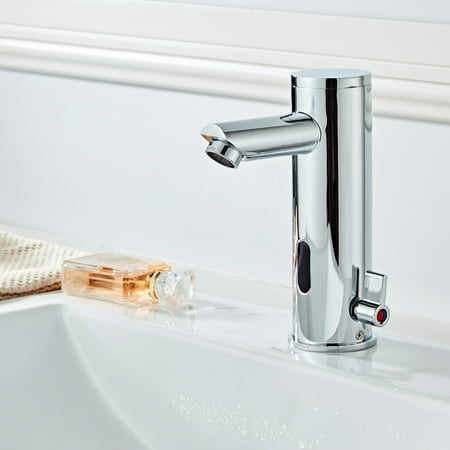 Induction Faucet Automatic Sensor Faucet Sensor Touchless Faucet Bathroom Sink Faucet Water Faucet Non-Touch Faucet Copper Sink Tap Hot & Cold Mixer (Best Touchless Bathroom Faucet)
