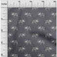 thumbnail image 1 of oneOone Cotton Poplin Fabric Elephant Block Decor Fabric Printed BTY 56 Inch Wide, 1 of 4