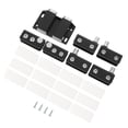 thumbnail image 3 of MasteelfCA 1 Set Glass Door Hinges Stainless Steel Hinges Clamp Cabinet Hinges Clips, 3 of 7