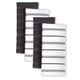 thumbnail image 1 of Juego de toallas de cocina KitchenAid Albany, paquete de 4 unidades, ónix, negro/blanco, 1 of 4
