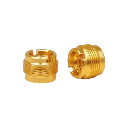 

2pcs Microphone Mic Screw Nut Thread Adaptor 3/8 to 5/8 Connector Cupronickel