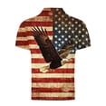thumbnail image 6 of UVEASISHA Men's 250th Patriotic Golf Shirts Big and Tall Casual USA Stars and Stripes Print Polos Shirt Quick Dry Mesh Short Sleeve Workout T-Shirts Hot Pink L, 6 of 6