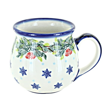 

Blue Rose Polish Pottery Mistletoe Bubble Mug