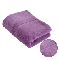 AUQ Wash Gags for Body,Thick Absorbent Cotton Loops Face Wash Cloth,Fine Reinforced Stitching Hand Towels,Purple,29.53*13.78*0.39in
