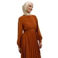thumbnail image 3 of Milky Brown - Crew neck - Unlined - Modest Dress - Refka, 3 of 5