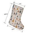thumbnail image 2 of Christmas Stockings,Beige Christmas Forest Animal Pattern Stockings Christmas,14.8'' Xmas Stockings,Christmas Party Favors,Christmas Party Decorations,Christmas Stockings Personalized, 2 of 5