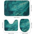 thumbnail image 3 of 4Pcs Elegant Blush Pink Marble Gold Glitter Shower Curtain Sets, Bathroom Set Decor with Non-Slip Bath Mat, Toilet Lid Rug and Contour Mat, 72 x 72inch, 3 of 8