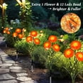 thumbnail image 3 of Luces solares para jardín ZENFLORAL'S con decoración de flor y abeja de 70 cm, 3 of 7