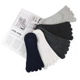 thumbnail image 1 of 5 Pairs Breathable Toe Socks for Women – Mixed Style Invisible Low Cut Boat Socks for Daily Wear and Activities, 1 of 5