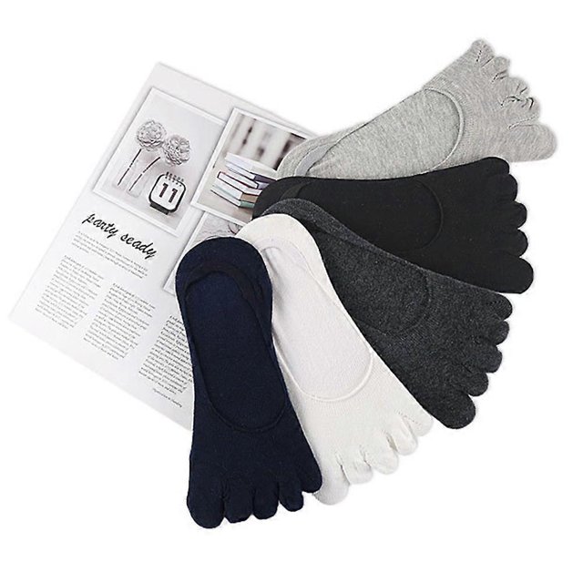 5 Pairs Breathable Toe Socks for Women – Mixed Style Invisible Low Cut Boat Socks for Daily Wear and Activities
