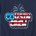 thumbnail image 3 of Instant Message - Cousin Crew Patriotic Art - Toddler And Youth Short Sleeve Graphic T-Shirt, 3 of 6