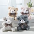 thumbnail image 2 of Muñeco de oso de peluche con pajarita de dibujos animados multicolor de 8 cm, adorno para bolso, oso de peluche colgante, juguetes para niños, llaveros, colgante de oso de peluche, 2 of 5