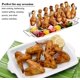 thumbnail image 4 of Rejilla para patas de pollo con 14 ranuras, soporte para asador de metal de acero inoxidable con bandeja de goteo para parrilla u horno ahumador, apto para lavavajillas, antiadherente, ideal para, 4 of 6